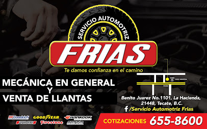 Dirección, horario, teléfono y opiniones de Servicio Automotriz Frias en Tecate