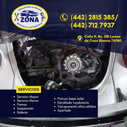 Dirección, horario, teléfono y opiniones de Zona de Mecánica Automotriz en Corregidora