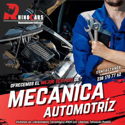 Dirección, horario, teléfono y opiniones de Rhinocars en Tehuacán